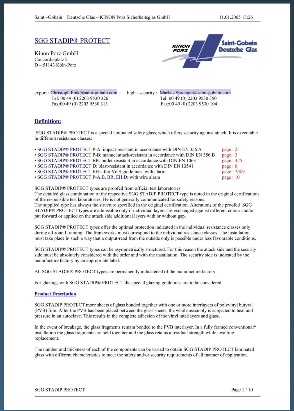 SGG STADIP® PROTECT – Saint-Gobain Glass